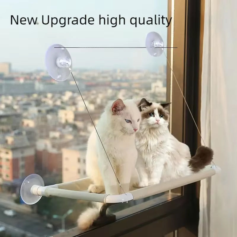 Window Cat Hammock Bed – Sunny Perch & Climbing Frame, Holds Up to 20kg