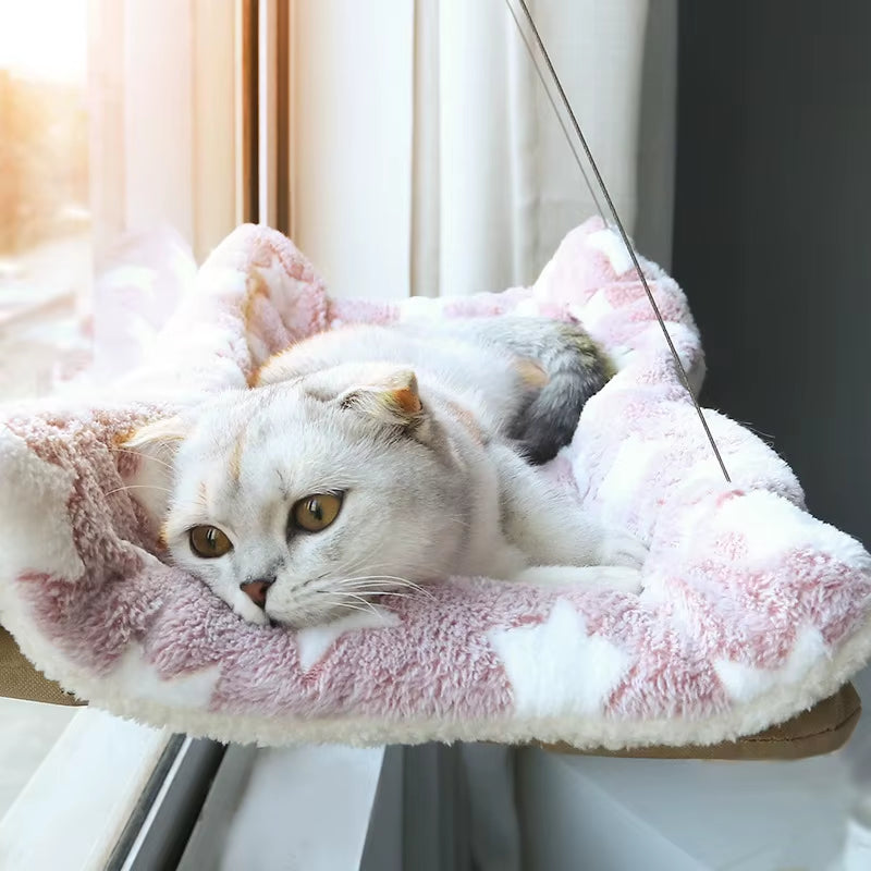 Window Cat Hammock Bed – Sunny Perch & Climbing Frame, Holds Up to 20kg