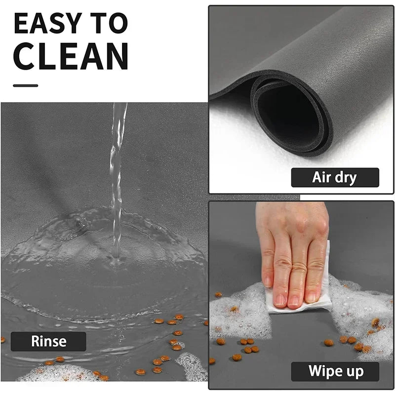 Absorbent Pet Feeding Mat – Non-Slip, Waterproof & Quick-Dry for Dogs & Cats