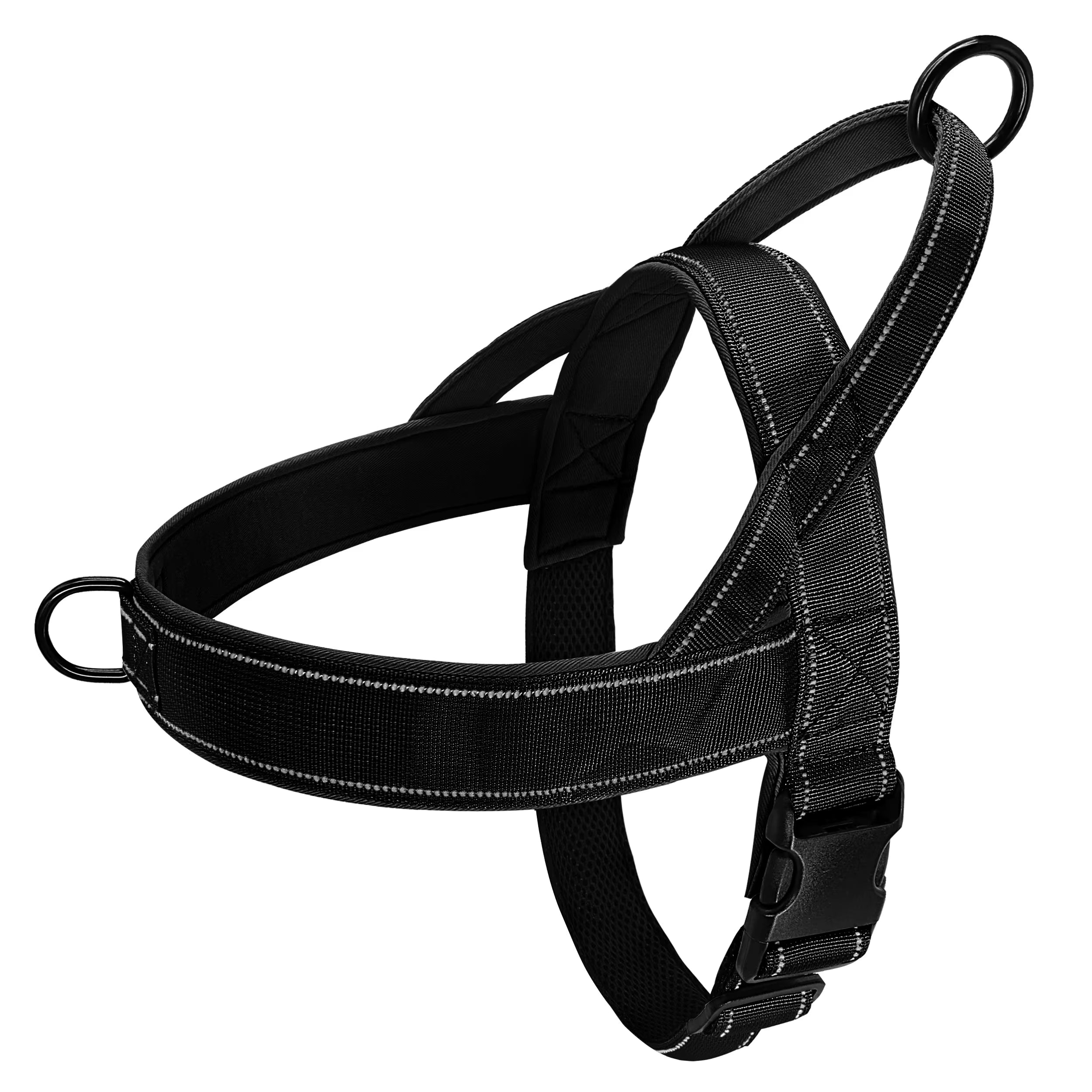 No-Pull Dog Harness with Handle – Reflective, Adjustable