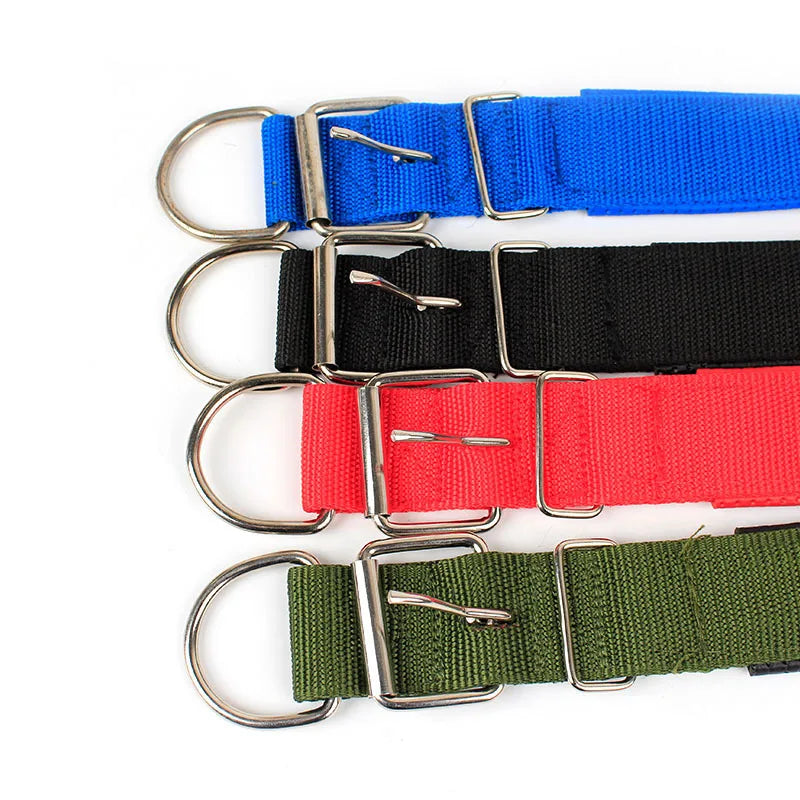 Nylon Dog Collar – Adjustable Solid Collar for All Sizes