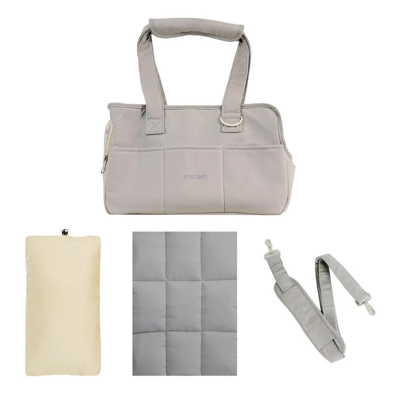 Portable Pet Carrier Shoulder Bag – Travel Handbag for Small Dogs & Cats with Optional Accessories