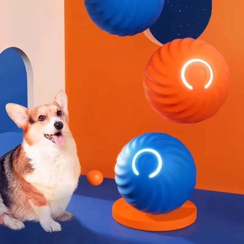Smart Auto-Rolling Pet Ball – Rechargeable Interactive Chase Toy for Dogs & Cats